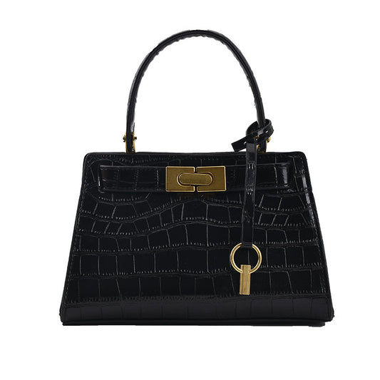 Trendy Stone Pattern Messenger Bag – Stylish Simple Design for Women