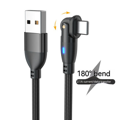 180° Rotating Type-C Fast Charging Cable
