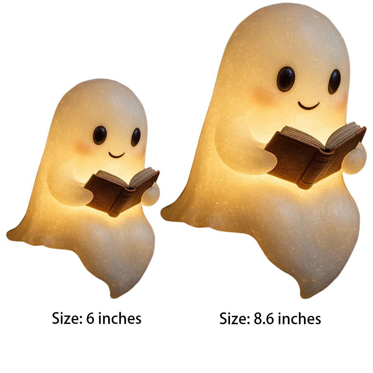 Cute LED Ghost Night Light for Kids – Warm Glow Bedside Sleep Lamp | Halloween Decoration & Gift