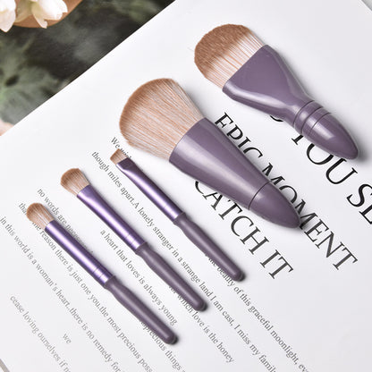Travel Makeup Brush Set with Mirror – Soft Hair Brushes for On-the-Go Beauty