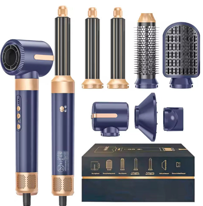 7-in-1 High-Speed Hair Dryer Brush & Straightener – Multifunctional Hot Air Styler with Comb | MOQ 300