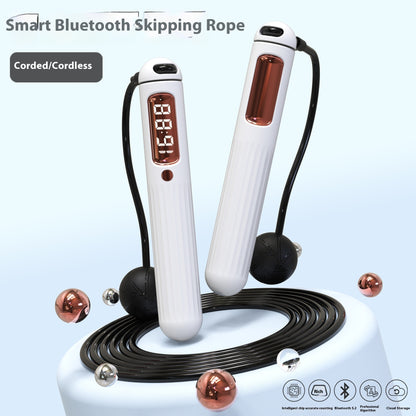 Smart Bluetooth Jump Rope with Counter – Fitness Skipping Rope with Weighted Handles and Activity Tracking