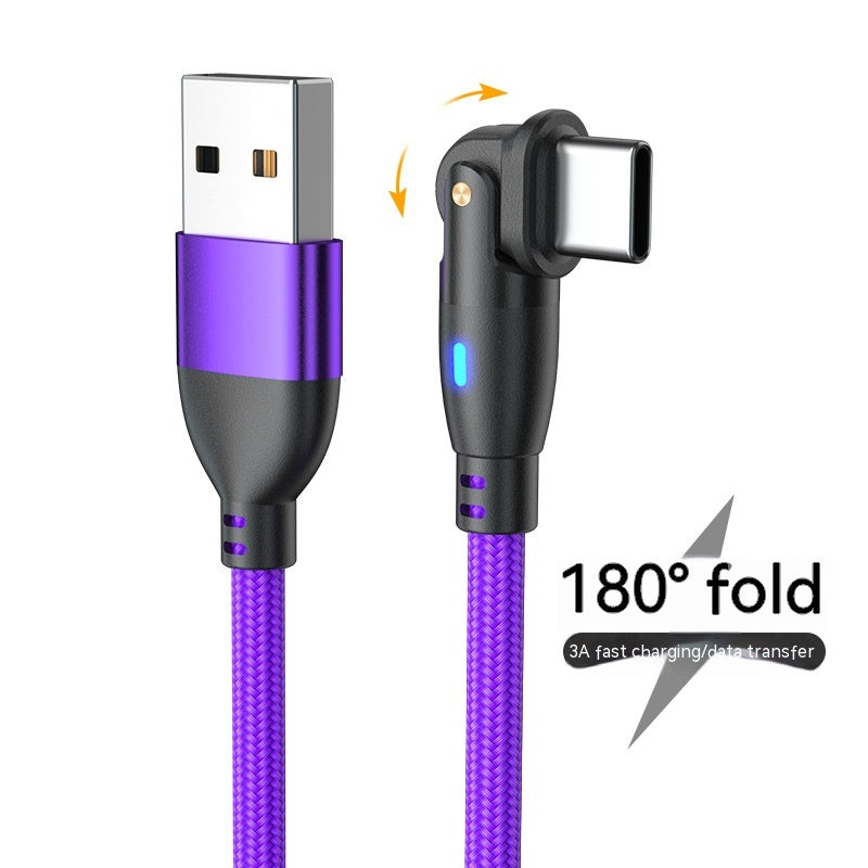 180° Rotating Type-C Fast Charging Cable