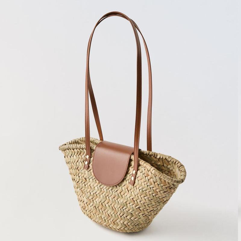 Trendy Rattan Weave Handbag – Fashionable & All-Matching Boho Style for Women