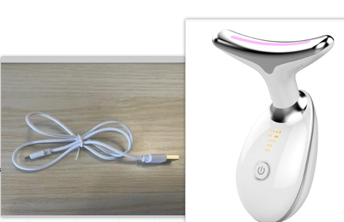 EMS Neck Firming & Lifting Massager – Microcurrent Wrinkle Remover with Heat Therapy