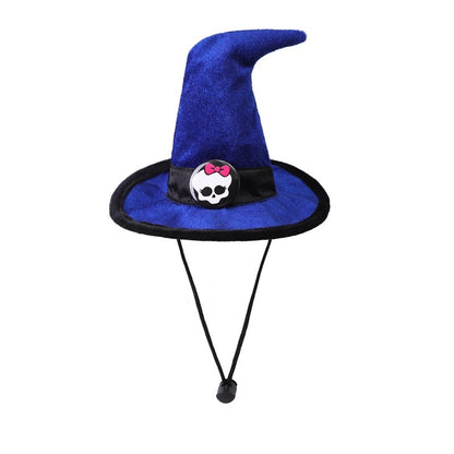 Strap Skull Velvet Cloth Halloween Pet Hat