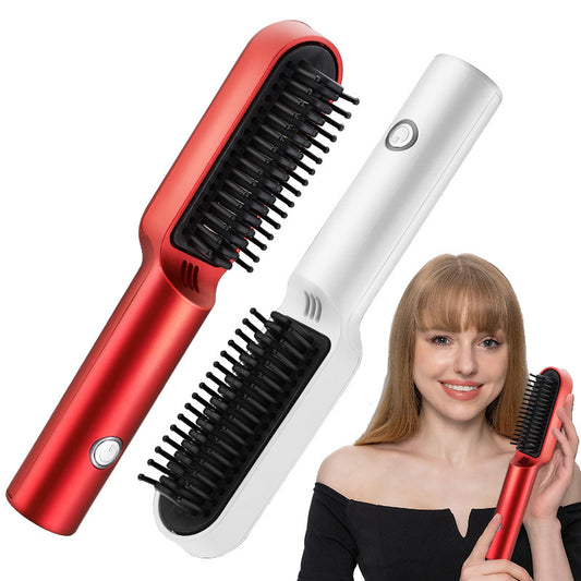 Professional USB Hot Air Comb – Portable Hair Dryer and Styling Brush