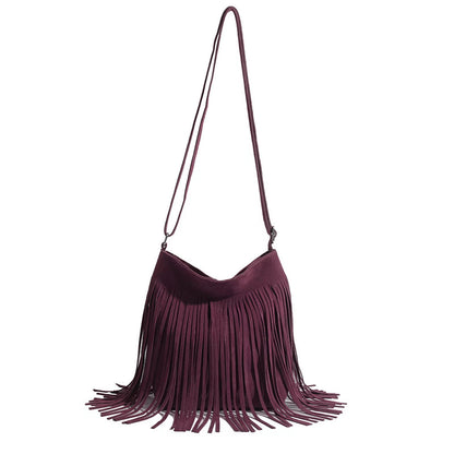 Chic Tassel Shoulder Bag – Simple, Stylish & Trendy Everyday Handbag for Women