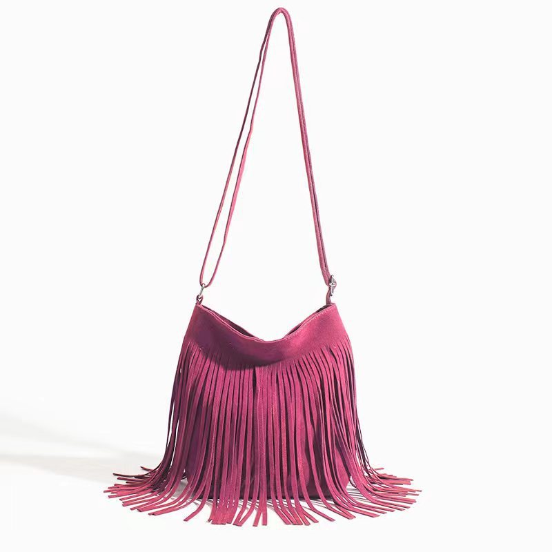 Chic Tassel Shoulder Bag – Simple, Stylish & Trendy Everyday Handbag for Women