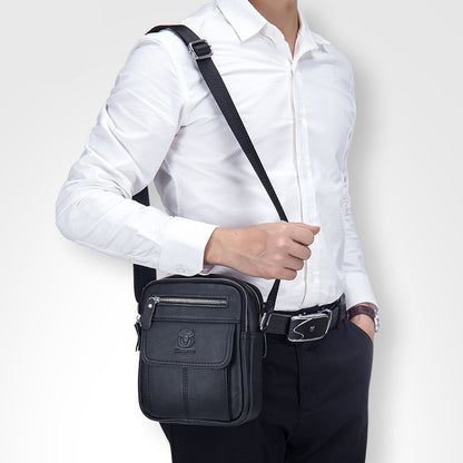 Men’s Mini Leather Shoulder Bag – Compact & Stylish Crossbody