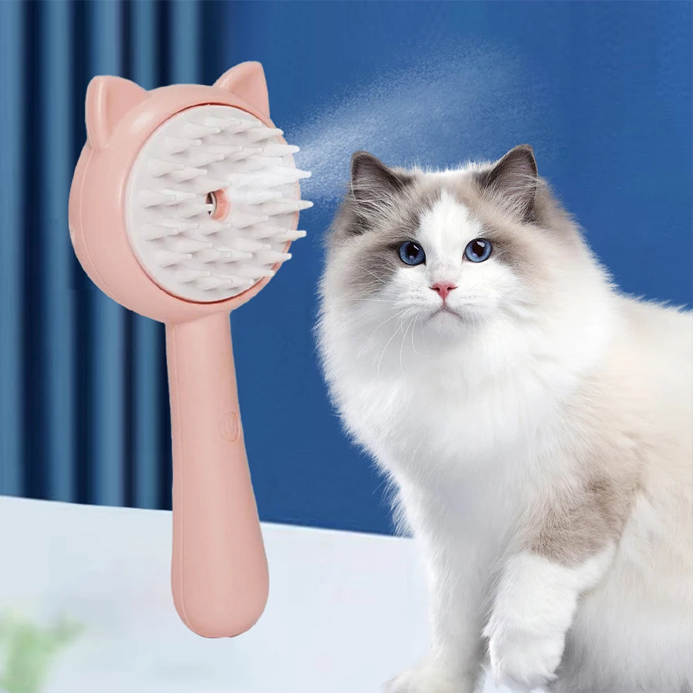 Rechargeable Mist Grooming Brush for Cats & Dogs