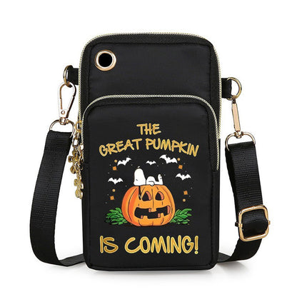 Cute Halloween Pumpkin Mini Crossbody Bag – Kids & Women Coin Purse, Phone Wallet, Shoulder Bag