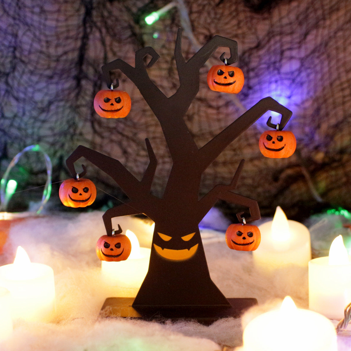 Halloween Pumpkin Tree Ornaments – Spooky Hanging Decorations for Halloween Trees & Haunted Decor
