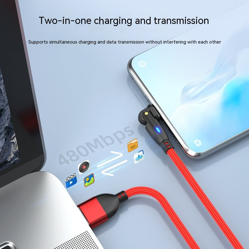 180° Rotating Type-C Fast Charging Cable