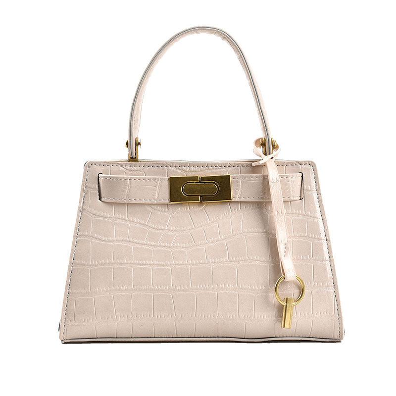 Trendy Stone Pattern Messenger Bag – Stylish Simple Design for Women