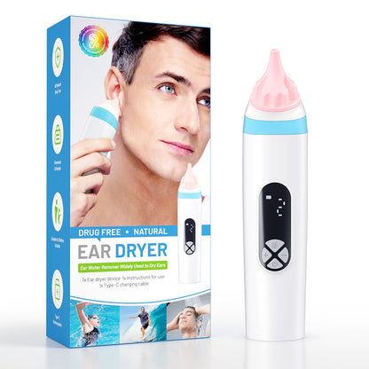 Portable Electric Ear Dryer for Quick and Safe Ear Drying After Swimming & Bathing