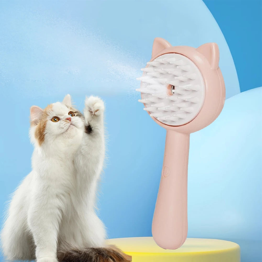 Rechargeable Mist Grooming Brush for Cats & Dogs