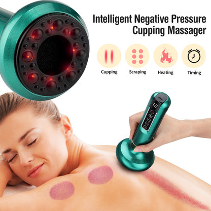 Electric Vacuum Cupping Massager | Anti-Cellulite & Fat Burning Gua Sha Cups | Slimming Suction