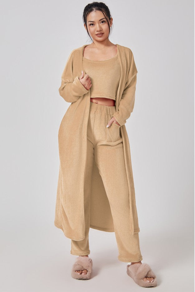 Women’s Cozy 3-Piece Pajama Lounge Set