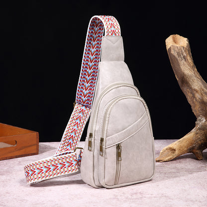 European & American Retro Casual Women’s Chest Bag – Stylish Everyday Crossbody