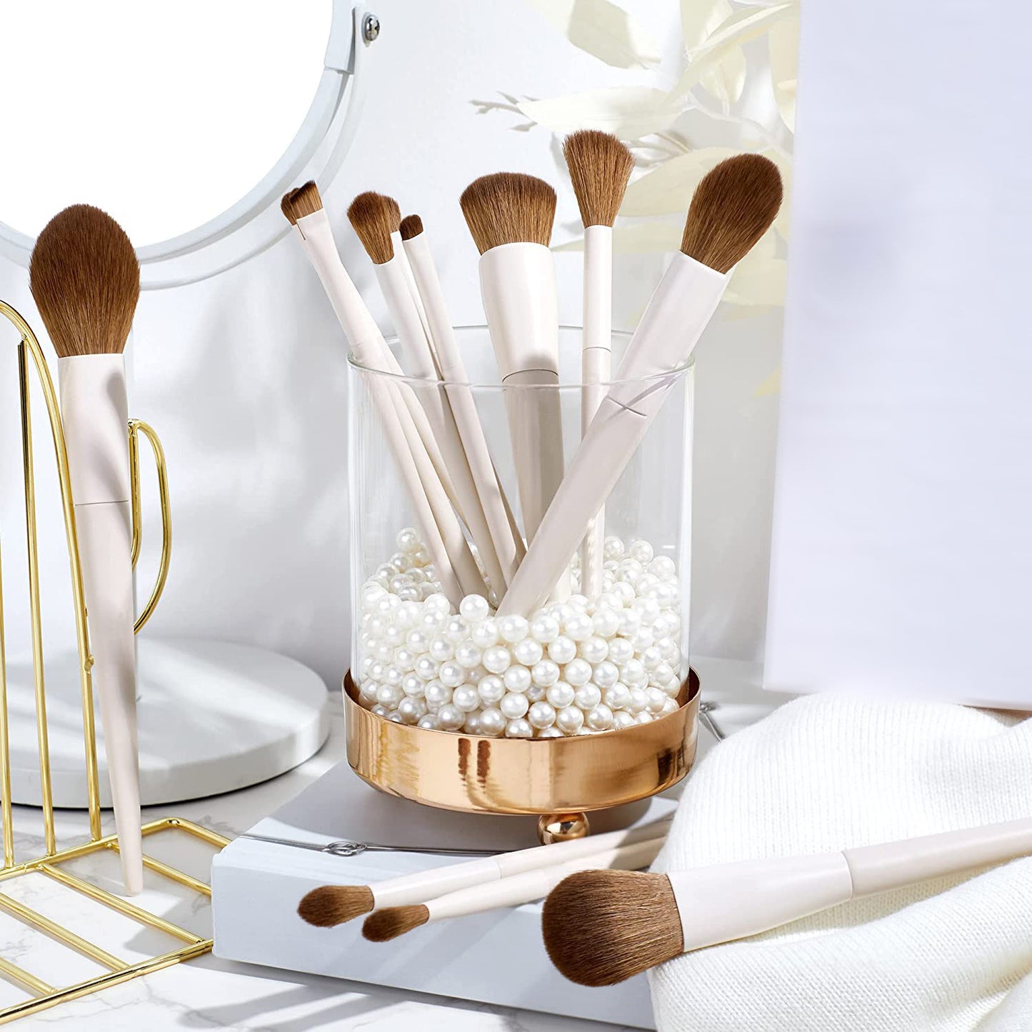 Professional 14-Piece Makeup Brush Set with Soft Bristles – Face, Blush & Eye Brushes