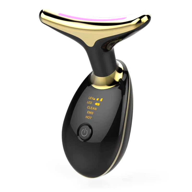 EMS Neck Firming & Lifting Massager – Microcurrent Wrinkle Remover with Heat Therapy