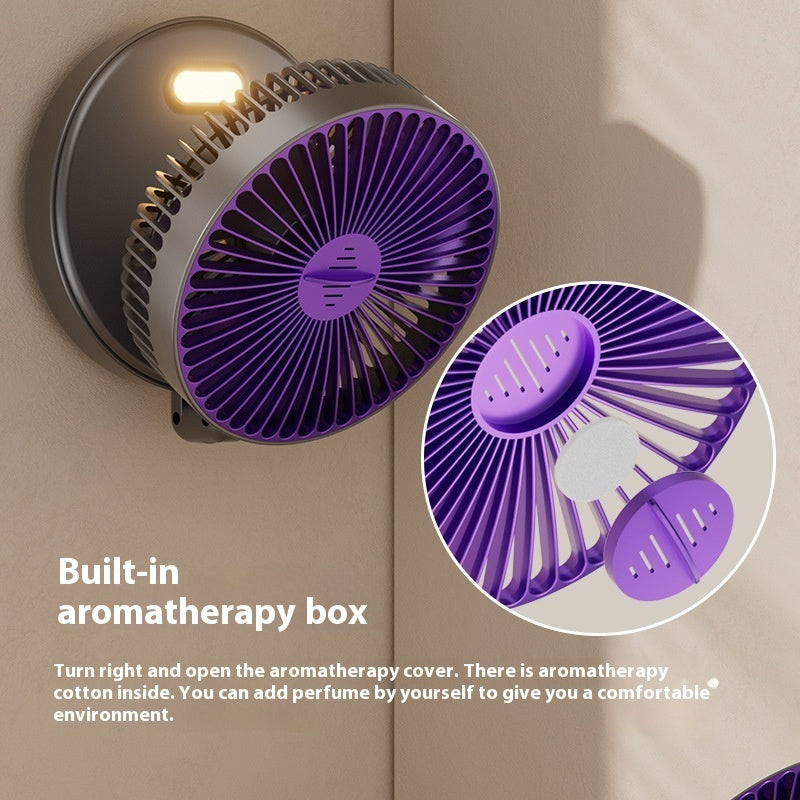 Compact Folding LED Desktop Fan