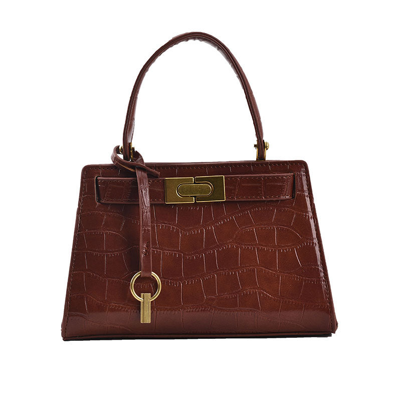 Trendy Stone Pattern Messenger Bag – Stylish Simple Design for Women