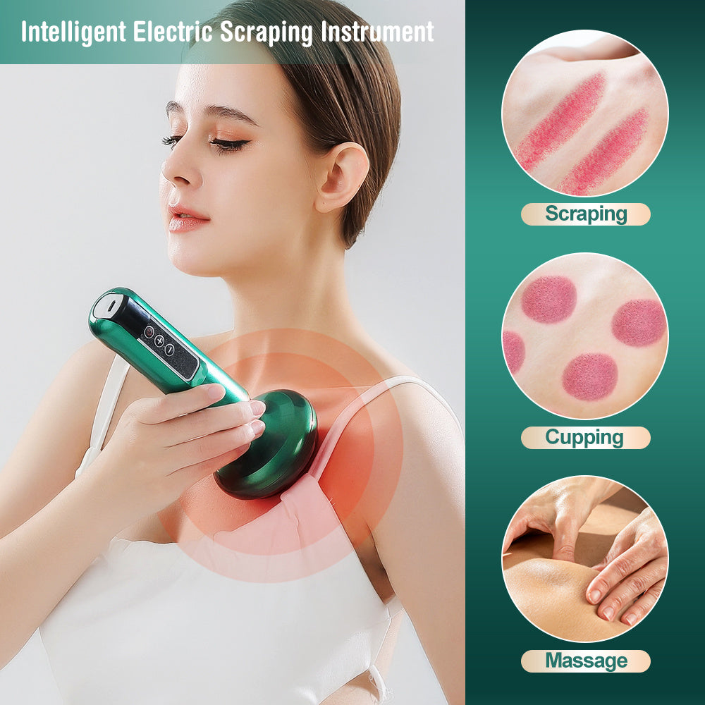 Electric Vacuum Cupping Massager | Anti-Cellulite & Fat Burning Gua Sha Cups | Slimming Suction