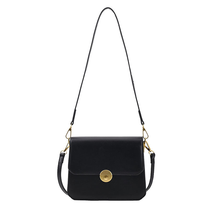 Women's Solid Color Stone Crack Pattern PU Handbag – Stylish Personality Shoulder Bag