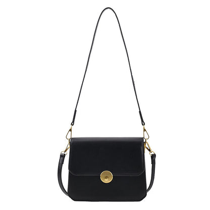 Women's Solid Color Stone Crack Pattern PU Handbag – Stylish Personality Shoulder Bag