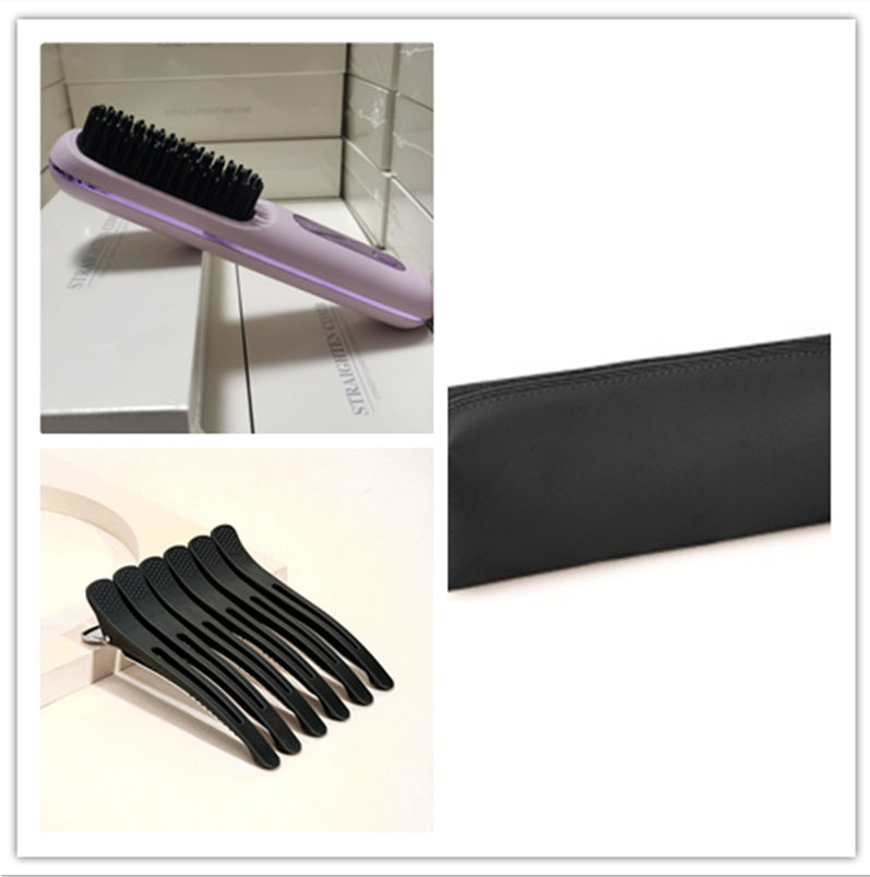2-in-1 Wireless Hair Straightener & Curler Comb for Smooth, Frizz-Free Hair