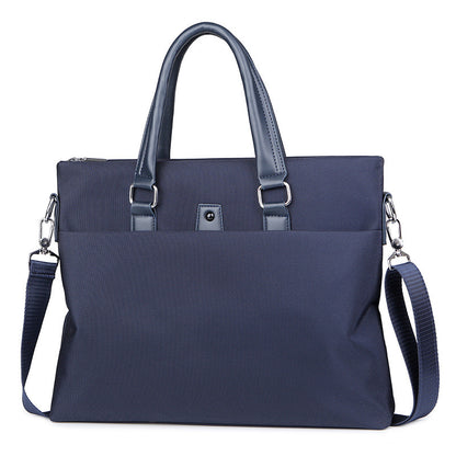 Men’s Portable Oxford Cloth Crossbody Bag – Trendy Horizontal Shoulder Bag