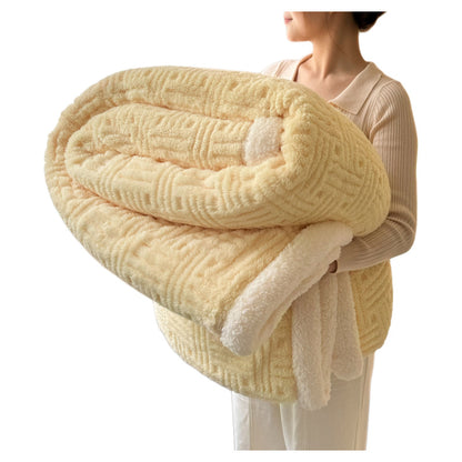 Coral Fleece Blanket – Thick Winter Blanket for Office, Nap, and Air Conditioner