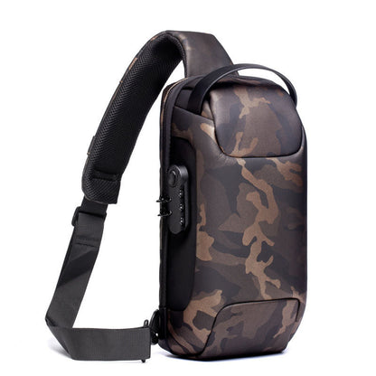 Waterproof Men's Sling Bag – Crossbody Chest Backpack for Outdoor & Travel