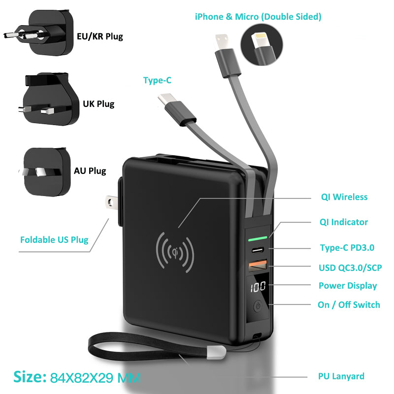 Super Qi Wireless Power Bank 20W