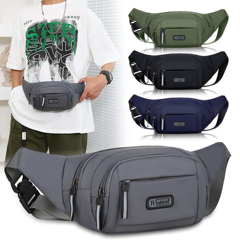 Men’s Waterproof Multifunctional Waist & Crossbody Bag – Durable, Wear-Resistant Travel Sling Pack