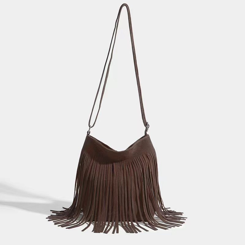 Chic Tassel Shoulder Bag – Simple, Stylish & Trendy Everyday Handbag for Women