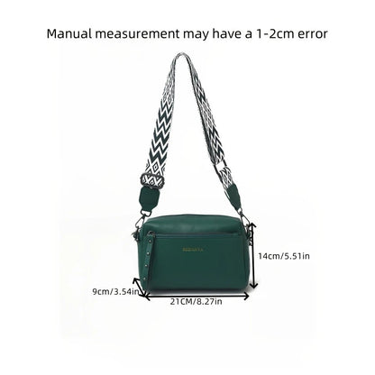 Women's Adjustable Minimalist Crossbody Bag – Small Shoulder Bag with Zipper Closure for Everyday, Casual & Formal Outfits