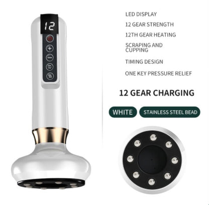 Electric Vacuum Cupping Massager | Anti-Cellulite & Fat Burning Gua Sha Cups | Slimming Suction