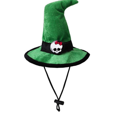 Strap Skull Velvet Cloth Halloween Pet Hat