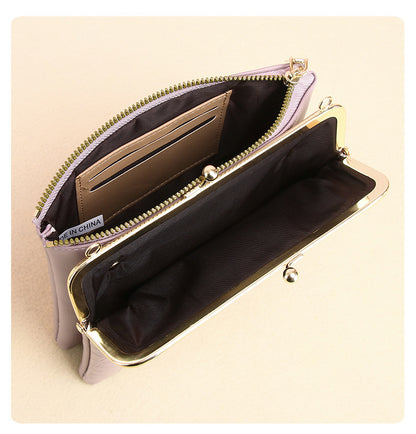 Alligator Pattern Lock Shoulder Bag for Women – Stylish Crossbody Phone Bag with Secure Closure