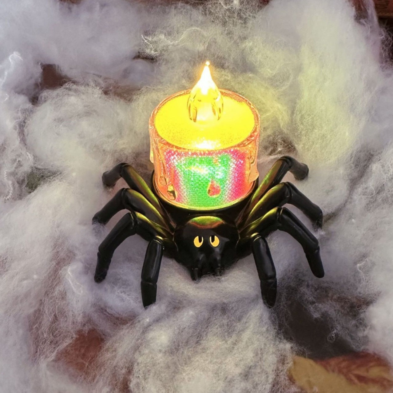 Halloween Spider String Lights – Creepy Night Light Decor for Haunted House, Bar, and Horror Party Decorations