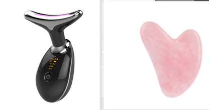 EMS Neck Firming & Lifting Massager – Microcurrent Wrinkle Remover with Heat Therapy