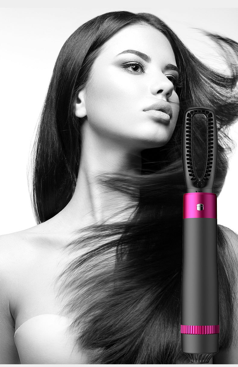 5-in-1 Hot Air Styling Comb with Curler & Hair Dryer – 3-Speed Adjustable, US Plug – Multi-Functional Hair Dryer & Styler