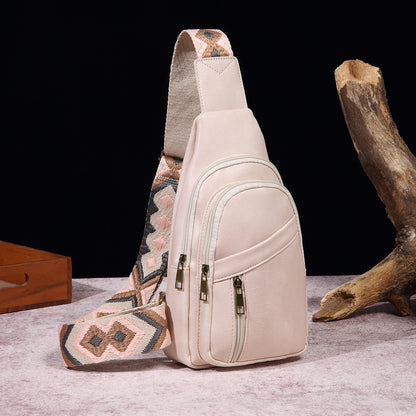 European & American Retro Casual Women’s Chest Bag – Stylish Everyday Crossbody