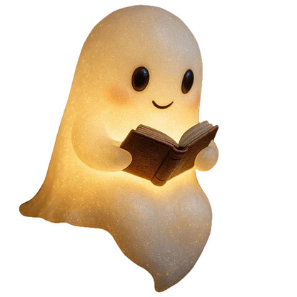 Cute LED Ghost Night Light for Kids – Warm Glow Bedside Sleep Lamp | Halloween Decoration & Gift