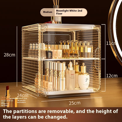 Portable Desktop Skin Care & Cosmetic Organizer – Storage Box for Beauty Products