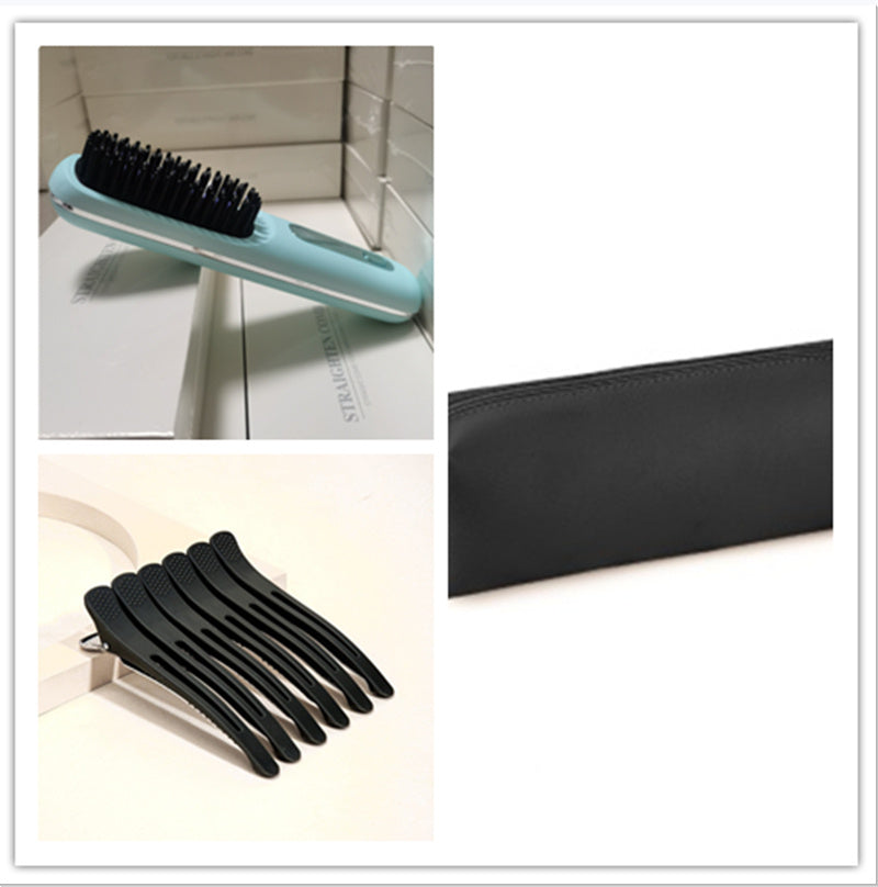 2-in-1 Wireless Hair Straightener & Curler Comb for Smooth, Frizz-Free Hair
