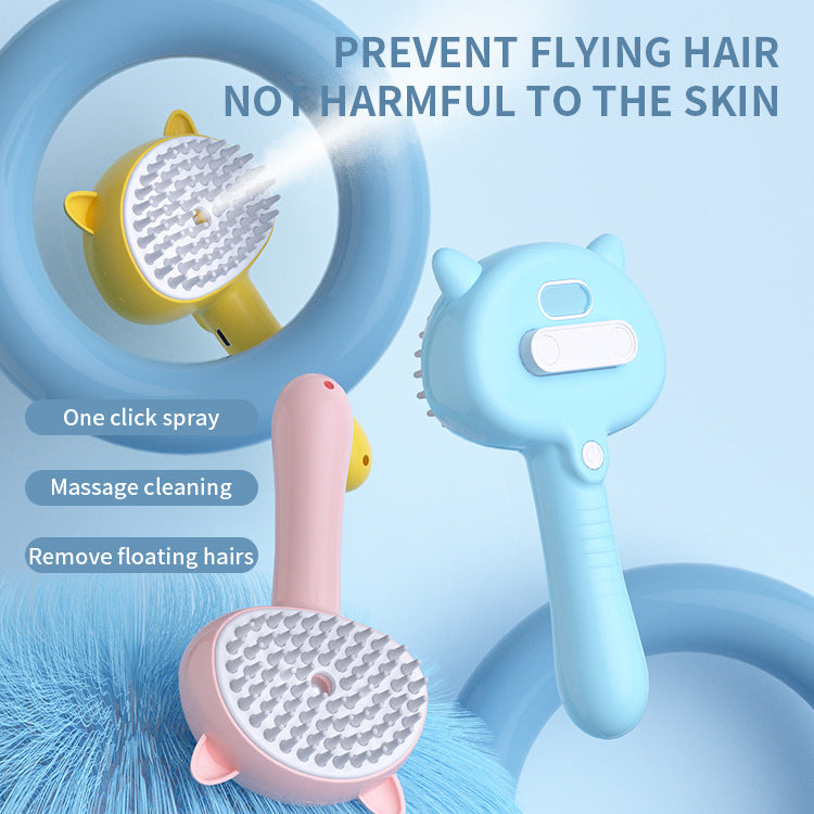 Rechargeable Mist Grooming Brush for Cats & Dogs